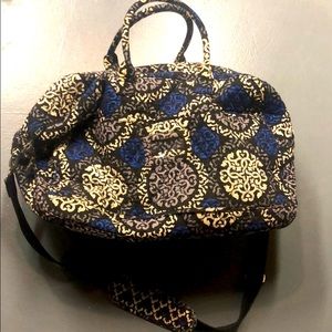 Vera Bradley Large Zip Duffle with Removable Strap